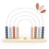 Rainbow Abacus Wooden Roller Toy, Hand-Eye Coordination Development, Creative Learning Toy  Speedy Monkey   