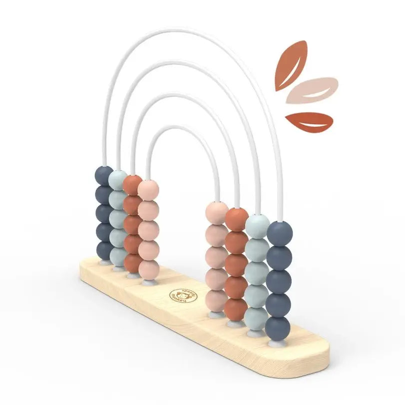 Rainbow Abacus Wooden Roller Toy, Hand-Eye Coordination Development, Creative Learning Toy  Speedy Monkey   