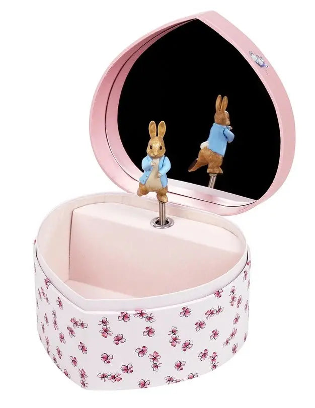 Heart Music Box/Jewelry Box with Peter Rabbit  Trousselier   