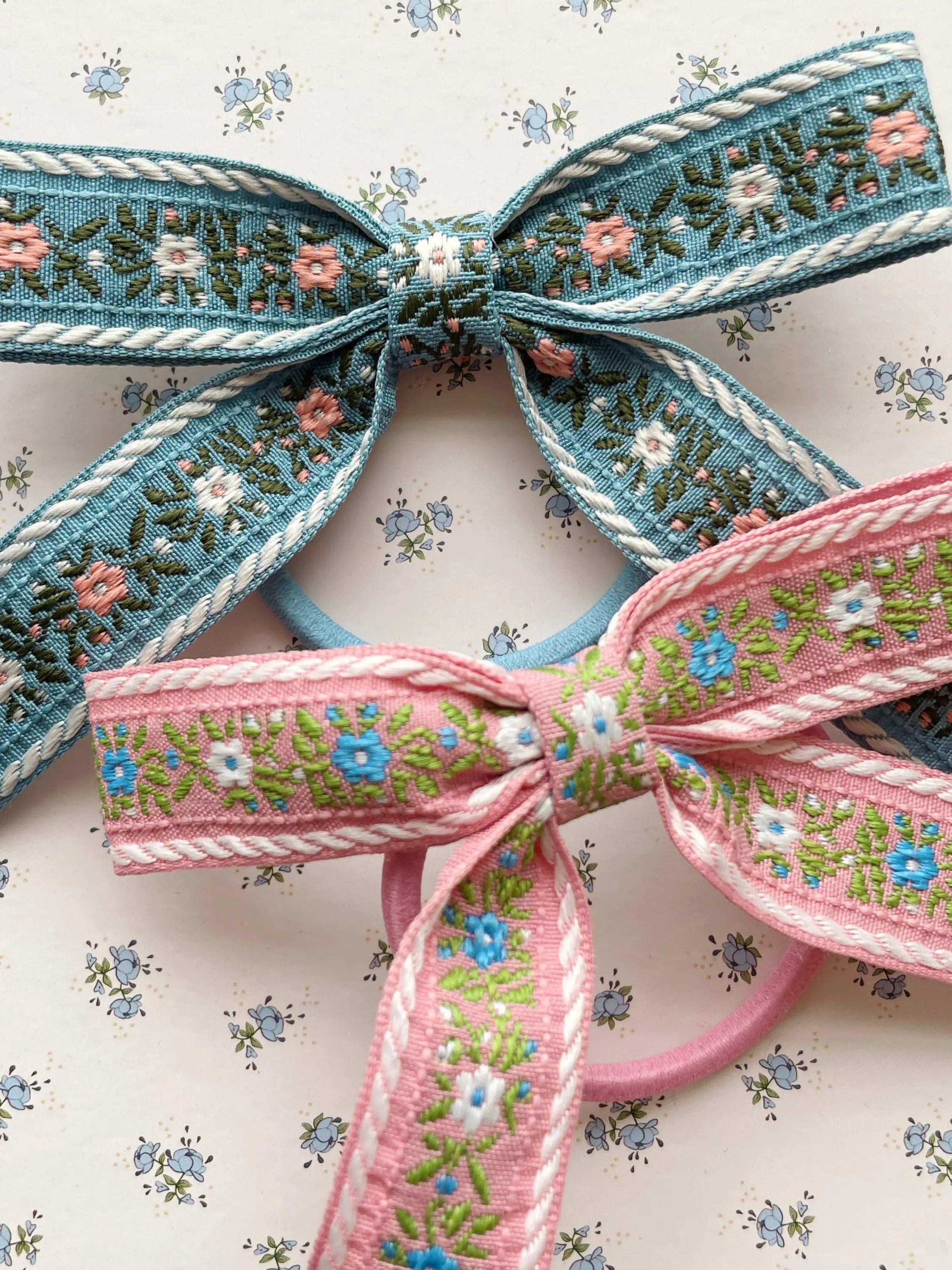 Ribbon Bow Elastic 2 Pack - Sorbet Konges Sløjd