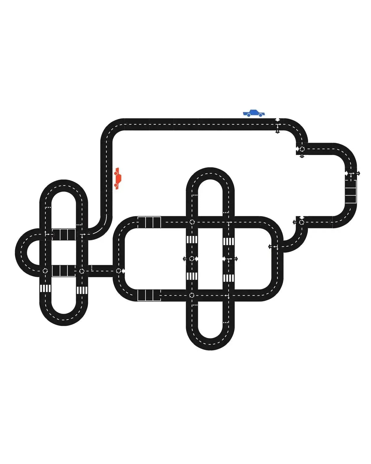 Road Track Deluxe Set Large, Waytoplay Compatible, Toy Car Track Set, Fun Playtime, Kids Gift  Waytoplay   