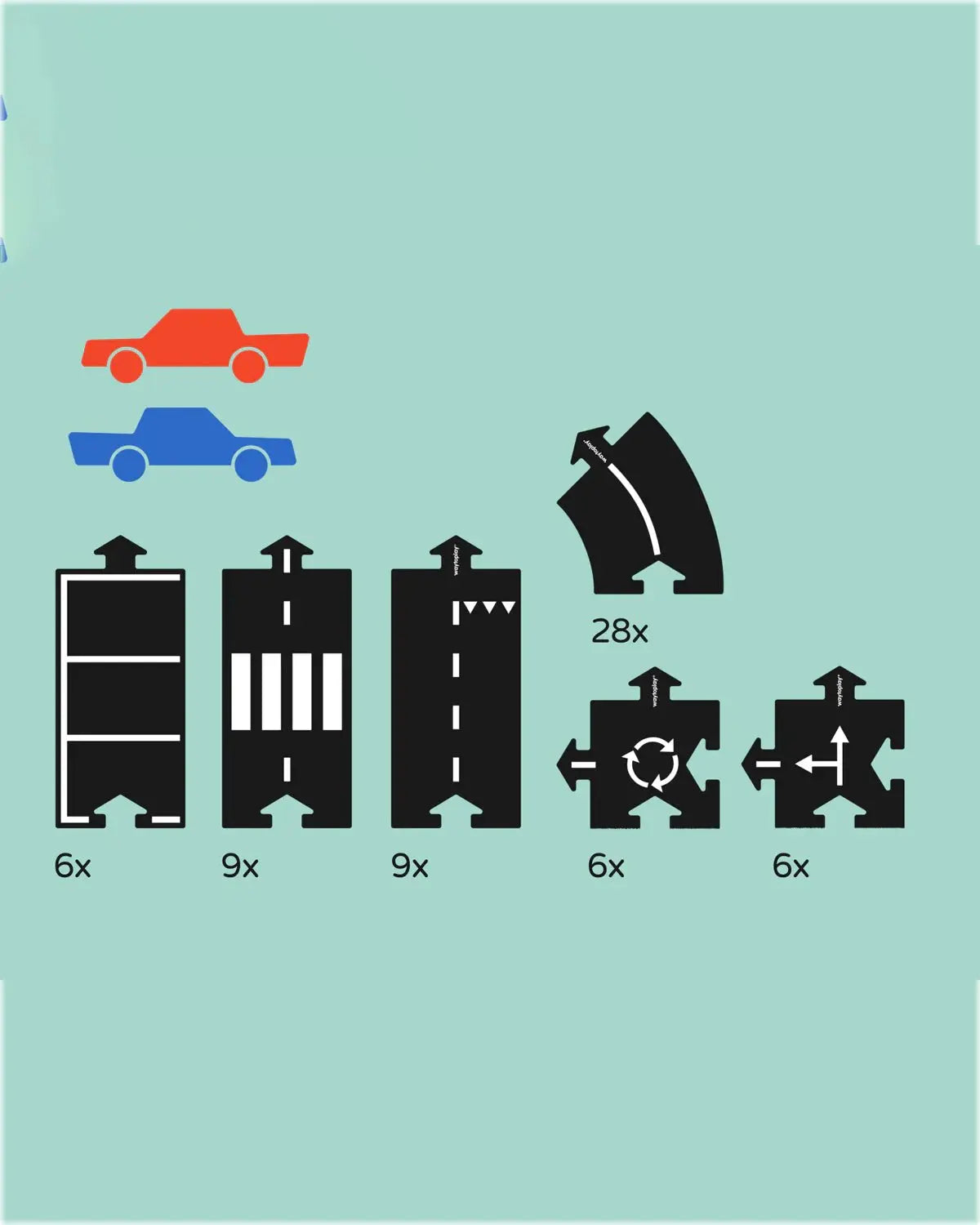 Deluxe Set Medium, Toy Car Track Set, Compatible with Other Track Sets, Kids  Waytoplay   