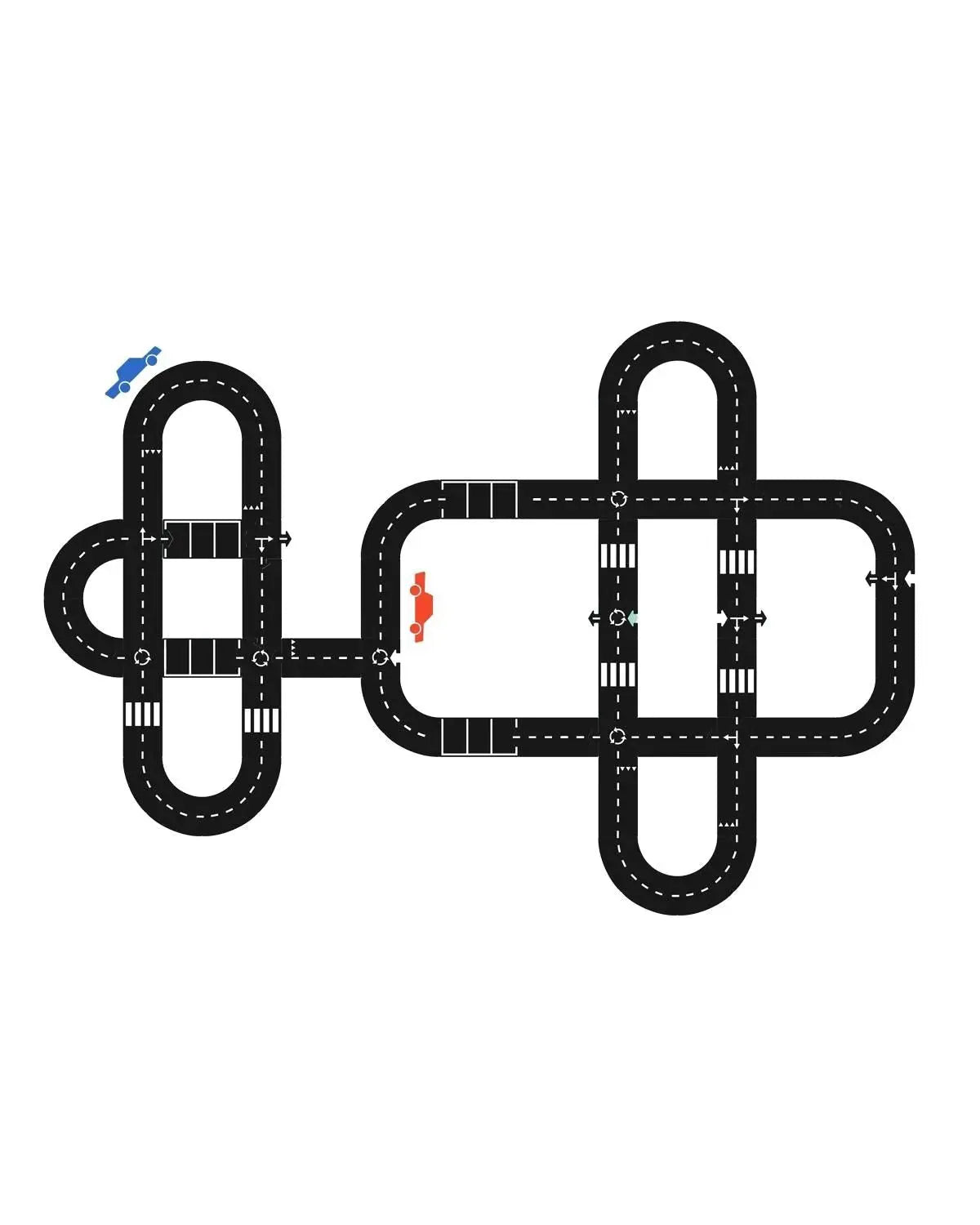 Deluxe Set Medium, Toy Car Track Set, Compatible with Other Track Sets, Kids  Waytoplay   