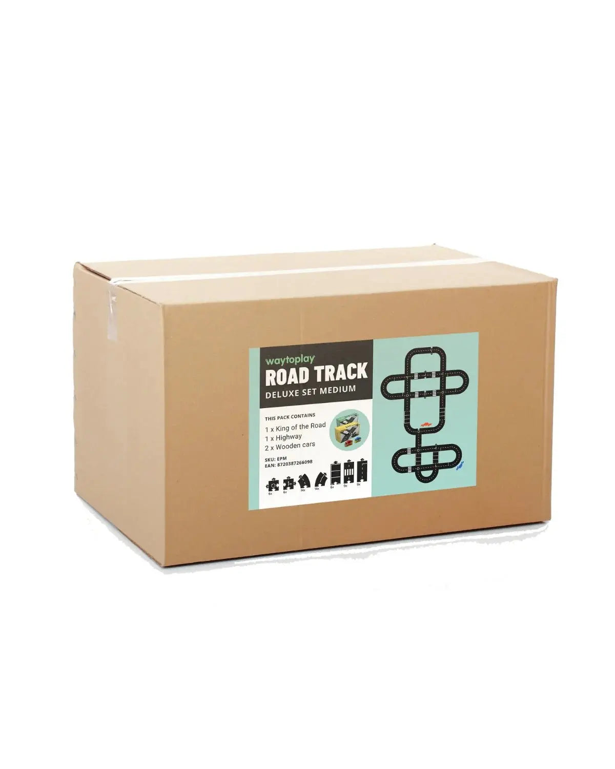 Deluxe Set Medium, Toy Car Track Set, Compatible with Other Track Sets, Kids  Waytoplay   