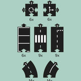 Deluxe Set Medium, Toy Car Track Set, Compatible with Other Track Sets, Kids  Waytoplay   