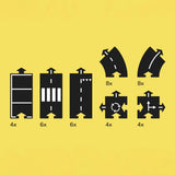 Deluxe Set Medium, Toy Car Track Set, Compatible with Other Track Sets, Kids  Waytoplay   