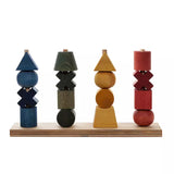 Wooden Rainbow Montessori Stacking Toy XL  Wooden Story   