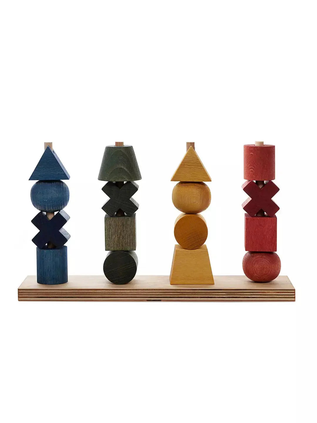 Wooden Rainbow Montessori Stacking Toy XL  Wooden Story   