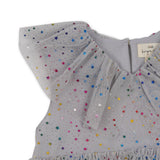 Fairy Dress With Frill Details, Two-Tier, Rounded Collar, Soft Cotton Inside Layer, Crisp Tulle Outer Layers  Konges Sløjd   